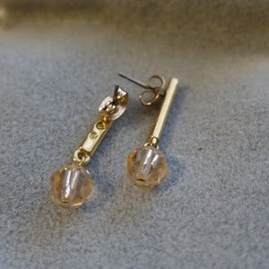 NEW Swarovski Gold Plating Crystal Earrings